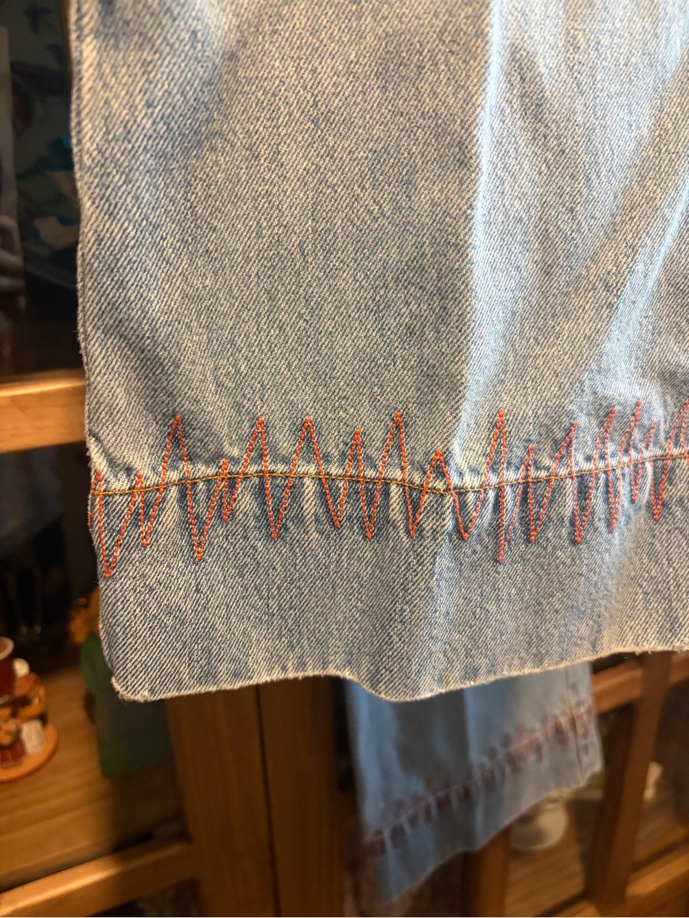 Levi’s 514 Flare Jeans Size 5 Vintage Y2K Embroidered Floral Denim See Details - Picture 5 of 15